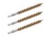 BORE TECH BRONZE RIFLE BORE BRUSH .35 CAL (3PK)