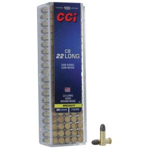 CCI CB 22 Long, 29 gr, Lead Round Nose Rimfire Ammunition