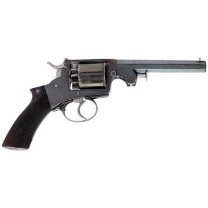 Tipping & Lawden Antique Webley Type Solid Frame Double Action Percussion Revolver - 54 Bore, 6